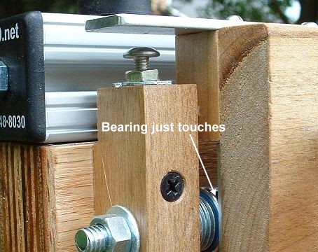 Bearing just touches